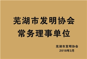 蕪湖市發(fā)明協(xié)會常務理事單位
